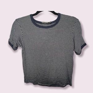 Brandy Melville Striped Short Sleeve Tee One Size